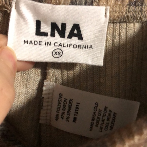 NWT LNA Brushed Rib Knit Jogger Pants - Picture 4 of 6